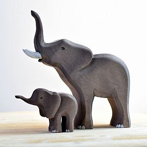 Elephants in the African Savanna Set by Bumbu