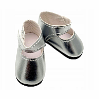 Doll's Silver Shoes w/ Strap by Paola Reina
