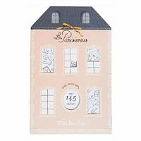 Les Parisiennes Coloring & Sticker Book by Moulin Roty