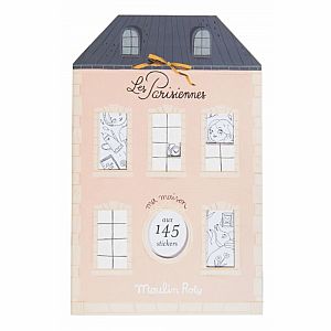Les Parisiennes Coloring & Sticker Book by Moulin Roty