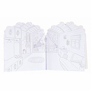 The Grand Family House Sticker and Coloring Book by Moulin Roty