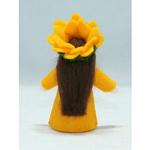 Sunflower Fairy Felt Doll