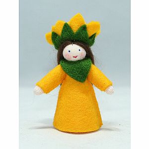 Sunflower Fairy Felt Doll