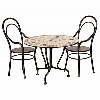 Maileg Dining Table Set w/ Two Chairs