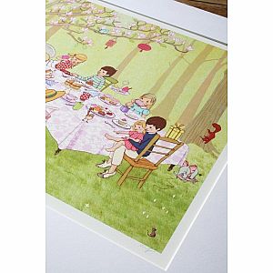 Ava's Tea Party 16" x 20" Fine Art Print