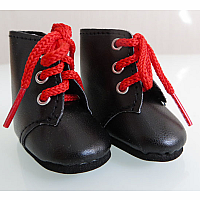 Doll's Black Ankle Boots by Paola Reina
